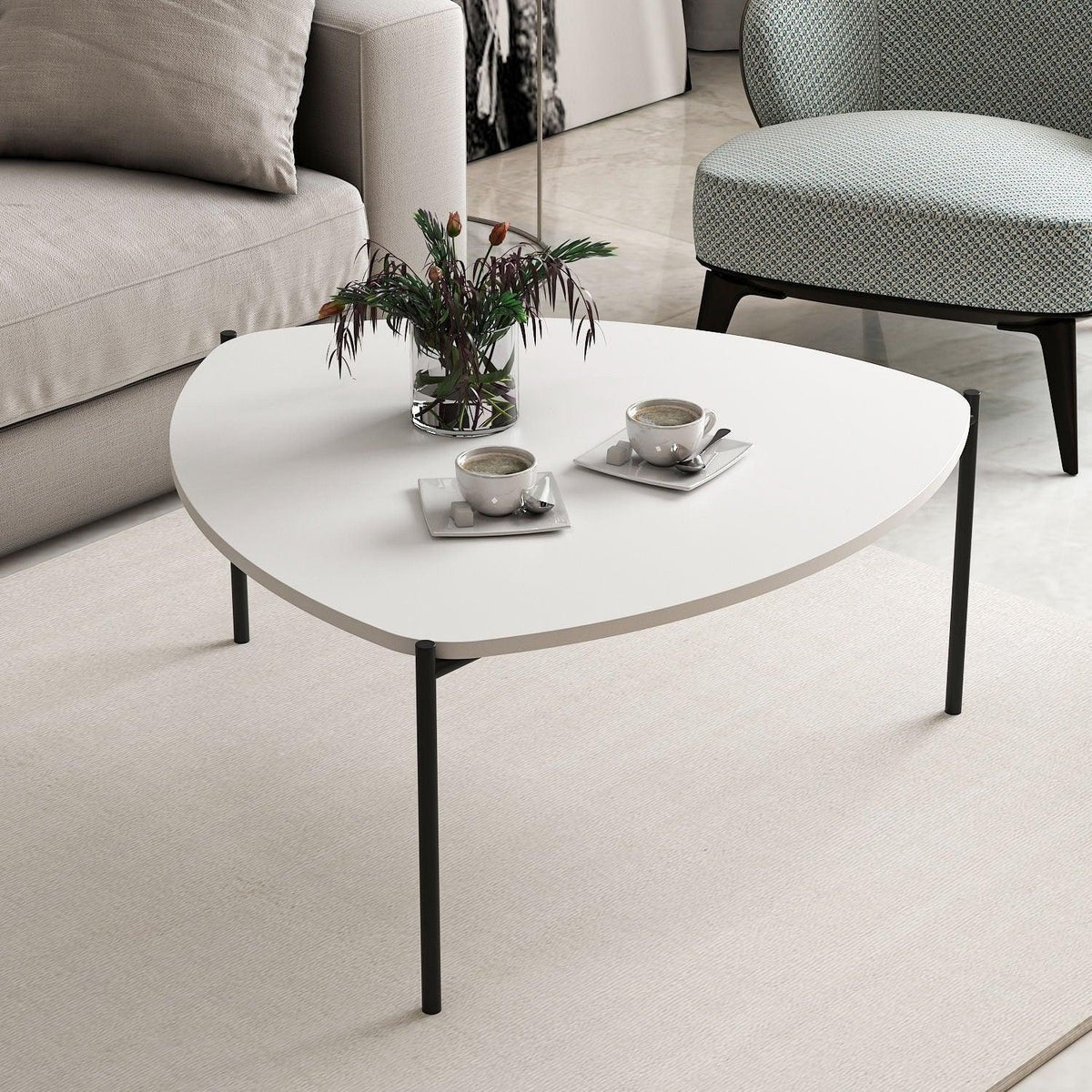 Alb - 90x89x40 cm - Standard | SKU: 506MNR1217 | Măsuță de cafea Lenny, varianta Alb - 90x89x40 cm - Standard, produs pentru amenajarea locuinței, disponibil online în România la CasaMob