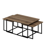 Masuta de Cafea Levada - Walnut, Nuc, 90x42x60 cm