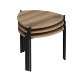 Măsuță de cafea Lenny, Diverse culori, Diverse configurații, Diverse dimensiuni - Nuc - 45x45x45 cm - 3 bucăți | SKU: 506MNR1225 | Măsuță de cafea Lenny, varianta Nuc - 45x45x45 cm - 3 bucăți, produs pentru amenajarea locuinței, disponibil online în România la CasaMob