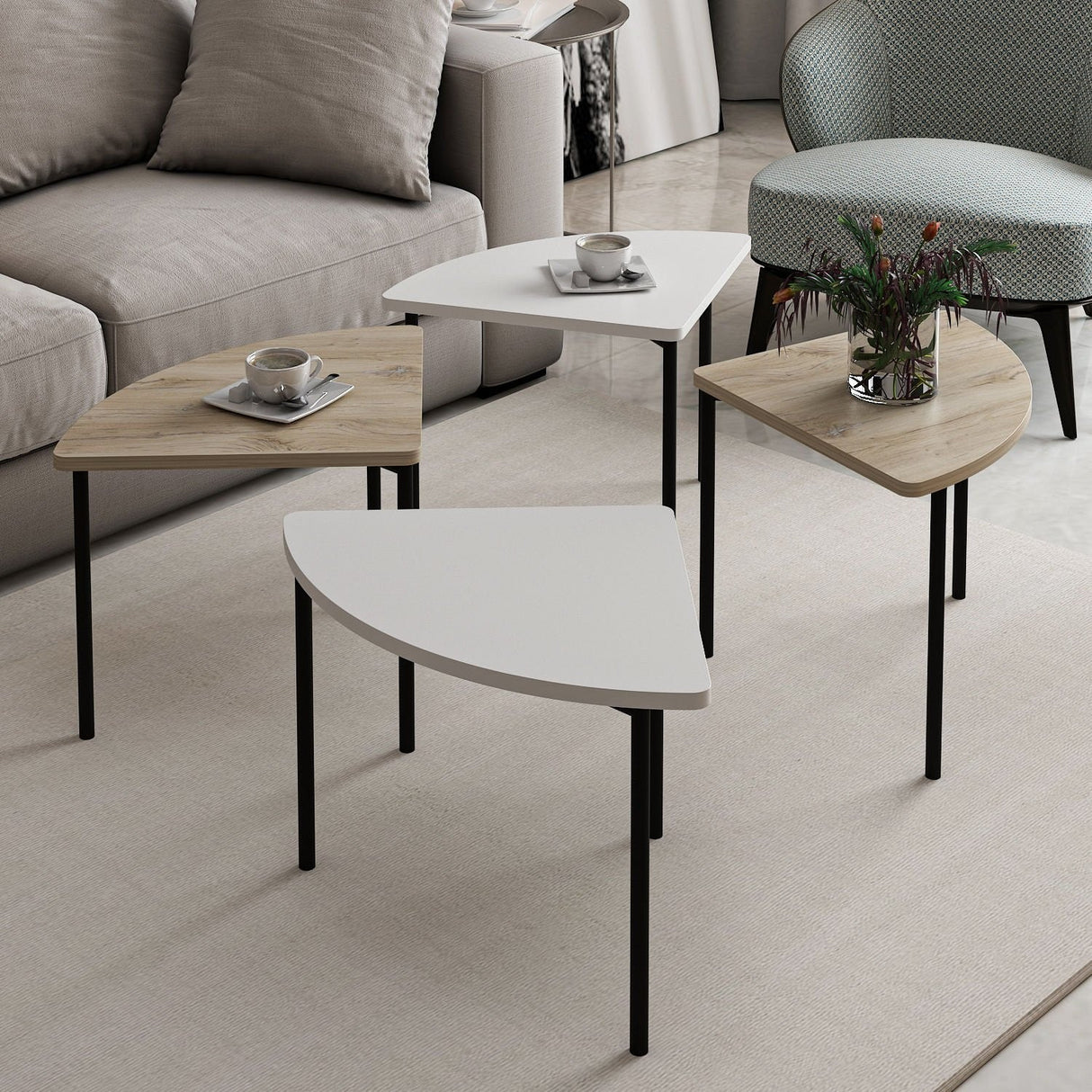 Mobila Emma 90x42 - Alb, SKU 506MNR1243