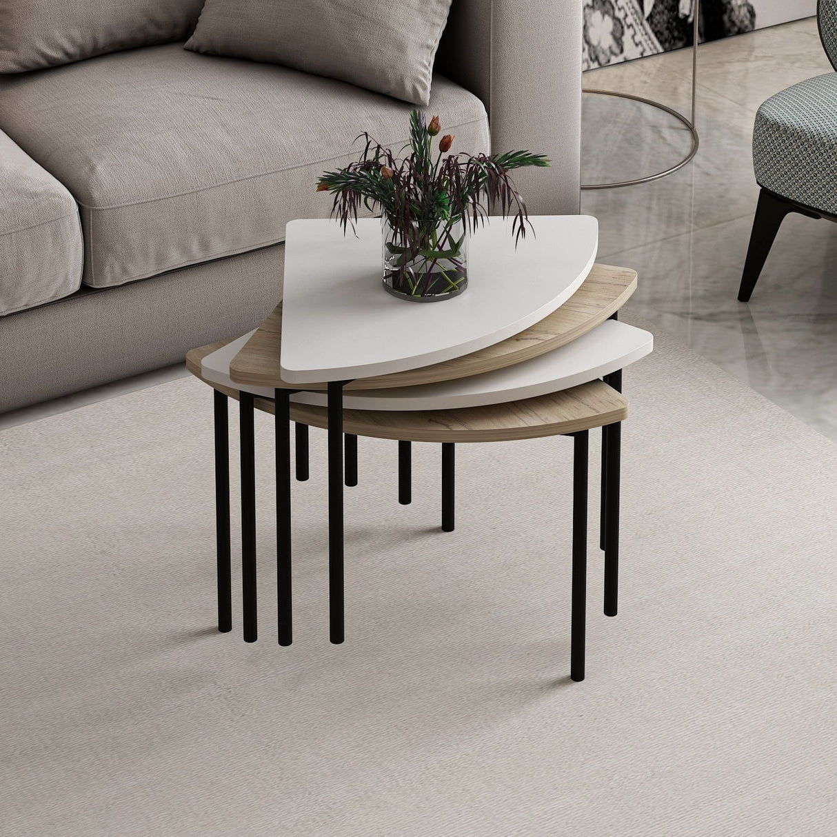 Mobila Emma 90x42 - Alb, SKU 506MNR1243