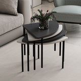 Mobila Emma 90x42 - White Anthracite, SKU 506MNR1243