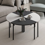 Mobila Emma 90x42 - White Anthracite, SKU 506MNR1243