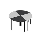 Mobila Emma 90x42 - White Anthracite, SKU 506MNR1243