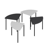 Mobila Emma 90x42 - White Anthracite, SKU 506MNR1243