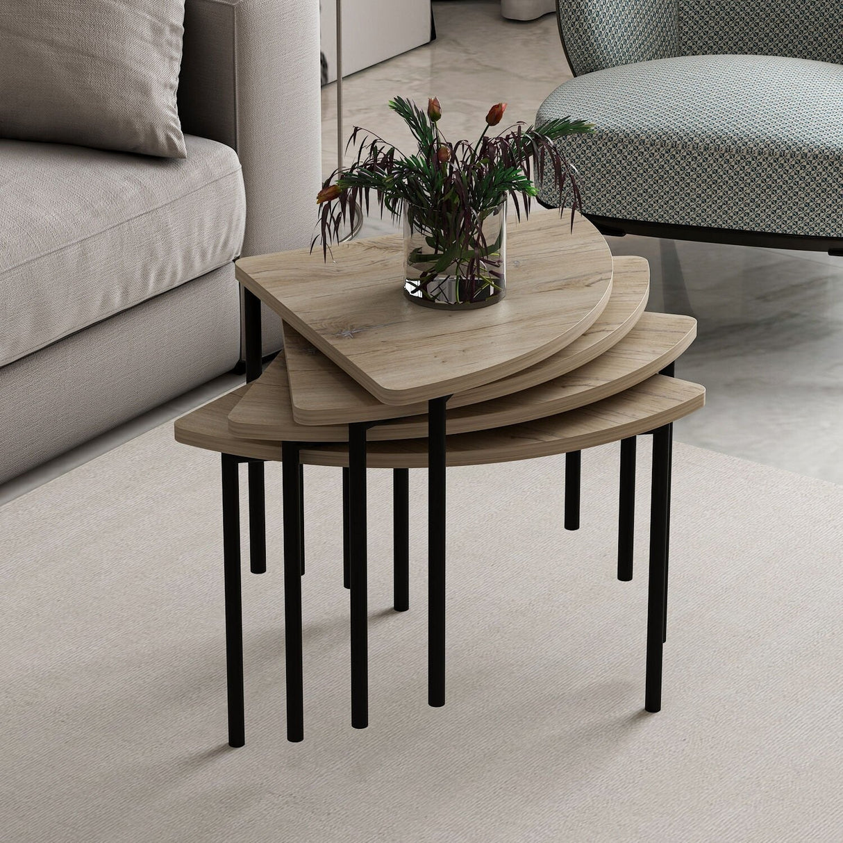 Mobila Emma 90x42 - Walnut, SKU 506MNR1243