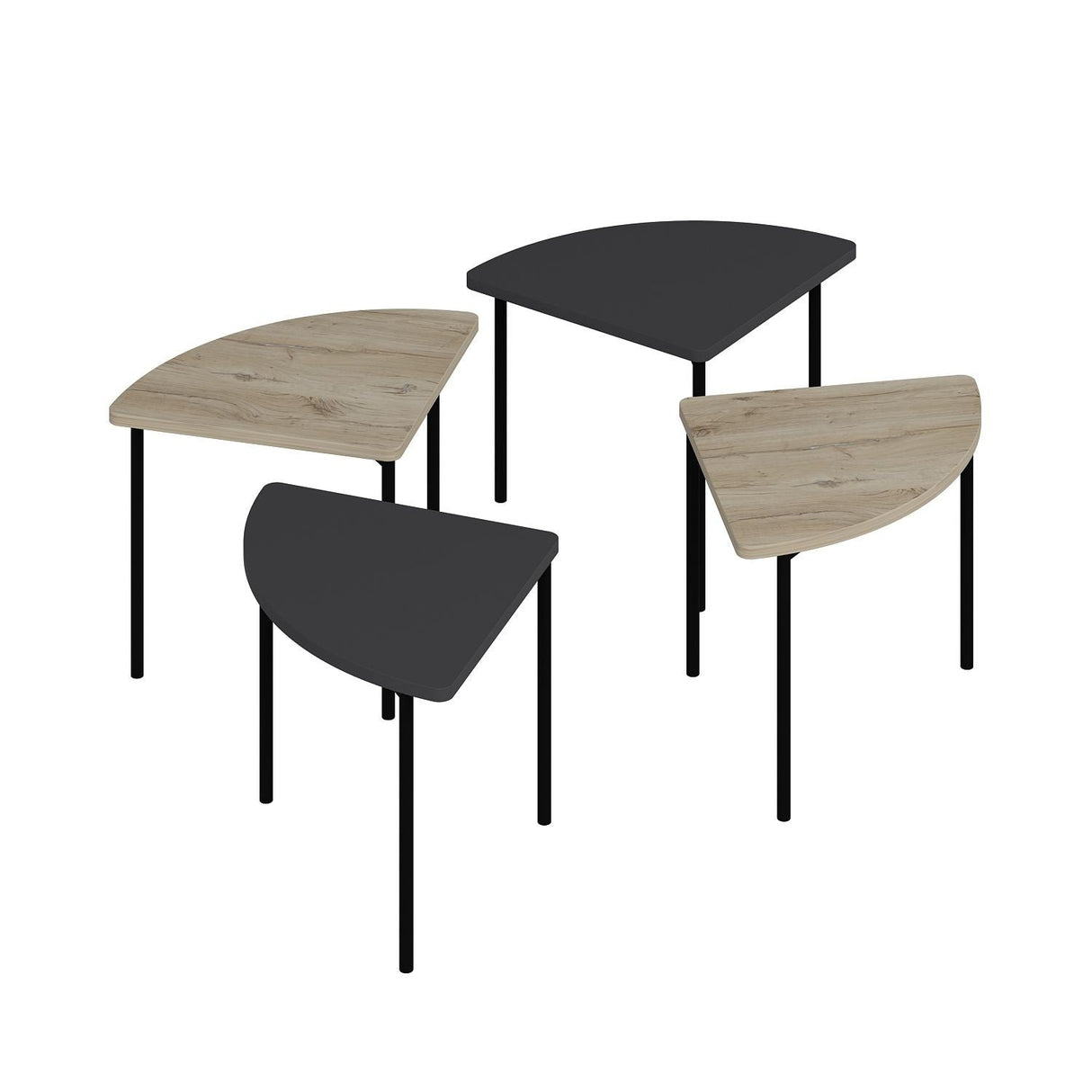 Mobila Emma 90x42 - Anthracite, SKU 506MNR1243
