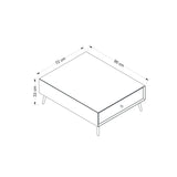 Măsuță de cafea Olina - 8890, Antracit, 90x72x33 cm
