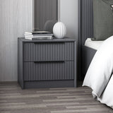 Noptieră Kale Luxe Soft - 4799, Antracit, 45x45x53 cm