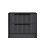 Noptieră Kale Luxe Soft - 4799, Antracit, 45x45x53 cm