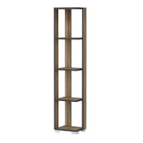 Bibliotecă Neg, Diverse culori, 34x26x153 cm - Nuc | SKU: 506MNR1401 | Bibliotecă Neg, 34x26x153 cm, varianta Nuc, produs pentru amenajarea locuinței, disponibil online în România la CasaMob