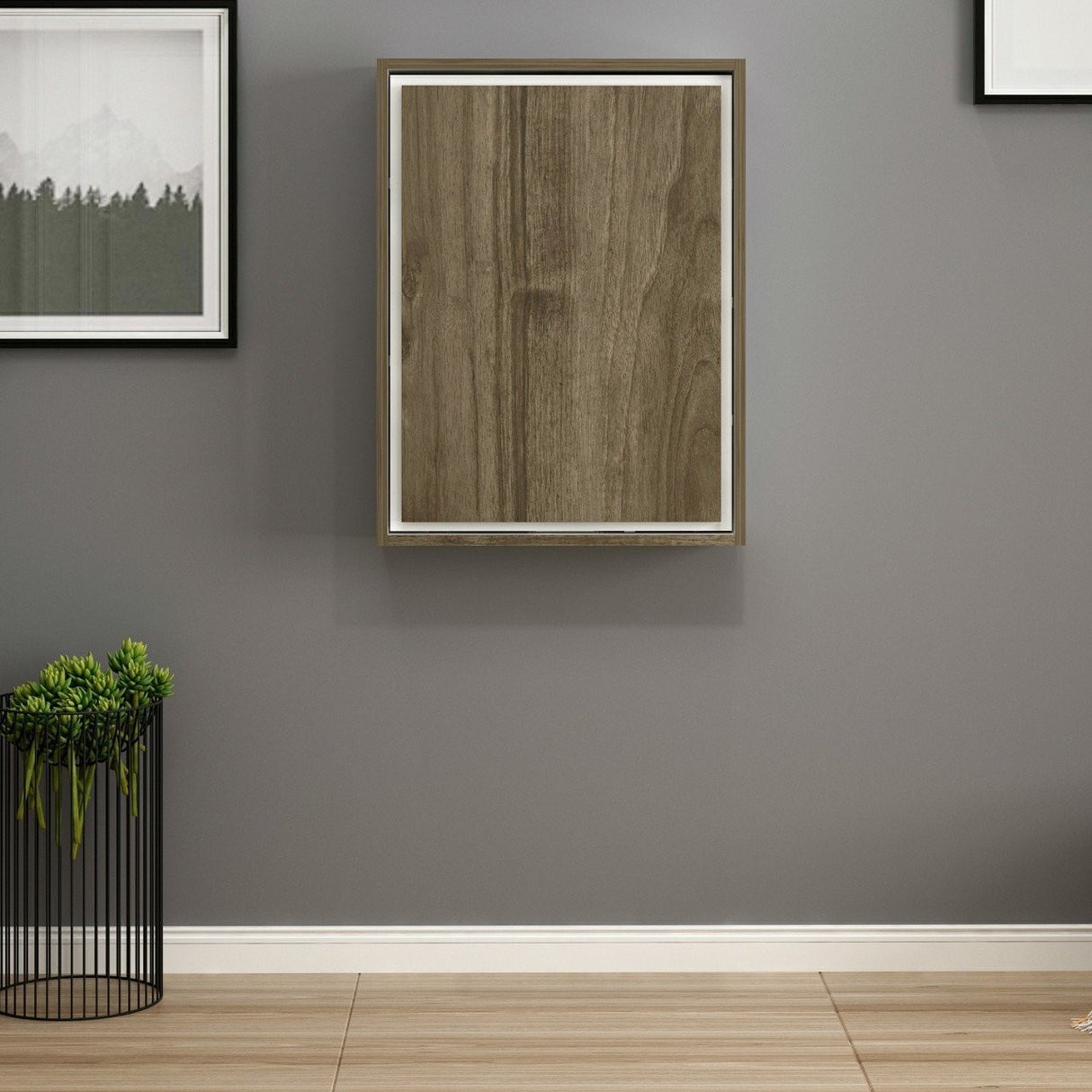 Birou Magicbox, Alb - Stejar, 77x58x75 cm