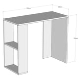 Birou Nano, Alb, 90x40x75 cm
