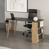 Birou Pina, Diverse culori, 120x60x74 cm - Antracit - Stejar | SKU: 506MNR3338 | Birou Pina, 120x60x74 cm, varianta Antracit - Stejar, produs pentru amenajarea locuinței, disponibil online în România la CasaMob