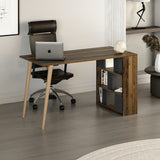 Birou Pina, Diverse culori, 120x60x74 cm - Nuc - Antracit | SKU: 506MNR3339 | Birou Pina, 120x60x74 cm, varianta Nuc - Antracit, produs pentru amenajarea locuinței, disponibil online în România la CasaMob
