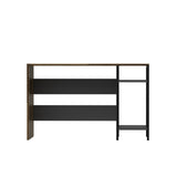 Birou Tiran Shelf, Nuc - Antracit, 120x60x74 cm