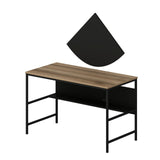 Birou Greta - 4481, Dore - Negru, 120x60x74 cm