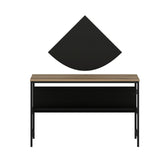 Birou Greta - 4481, Dore - Negru, 120x60x74 cm