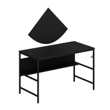Birou Greta Matte 7041, Negru, 120x60x74 cm