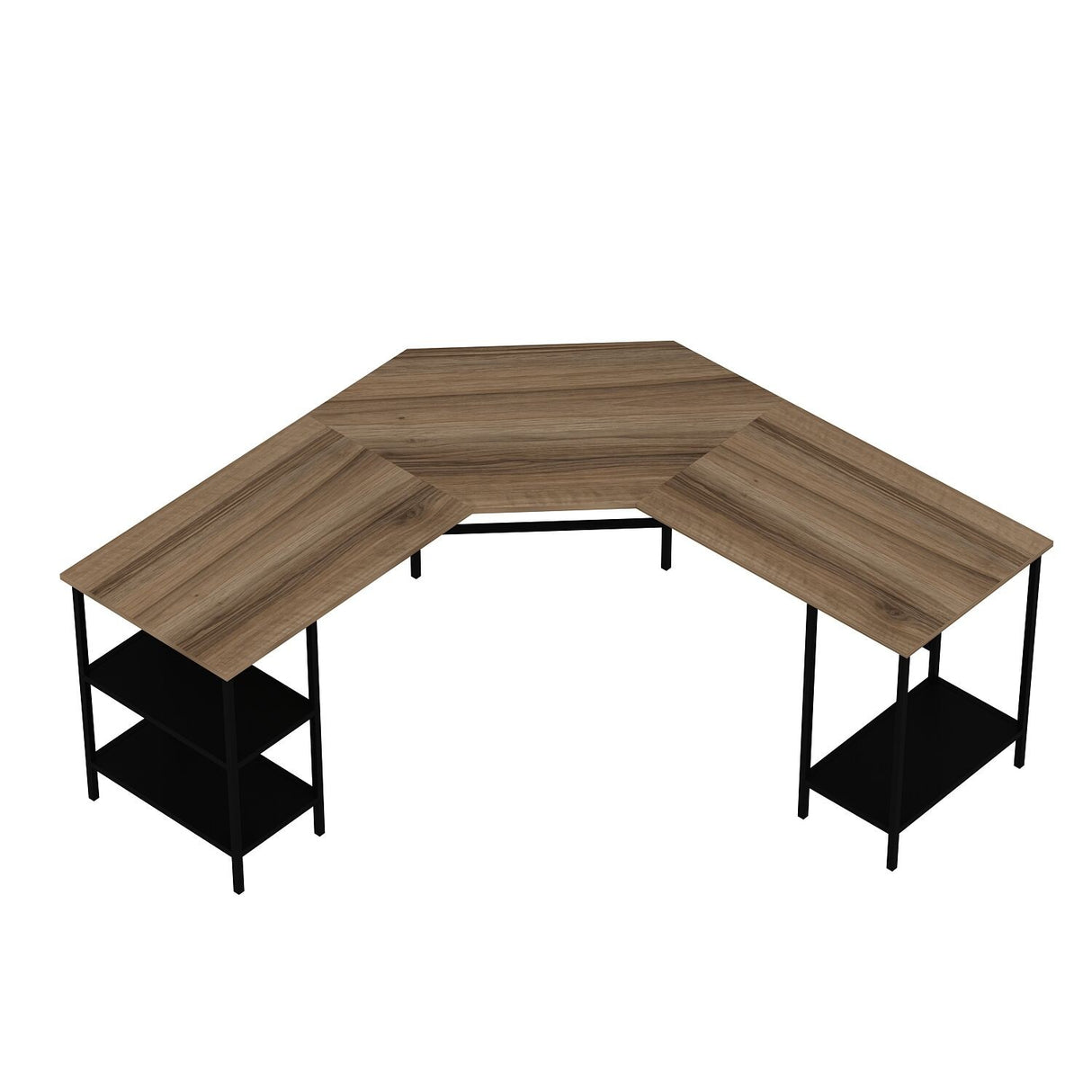 Birou Power L - 8538, Dore, 180x60x76 cm