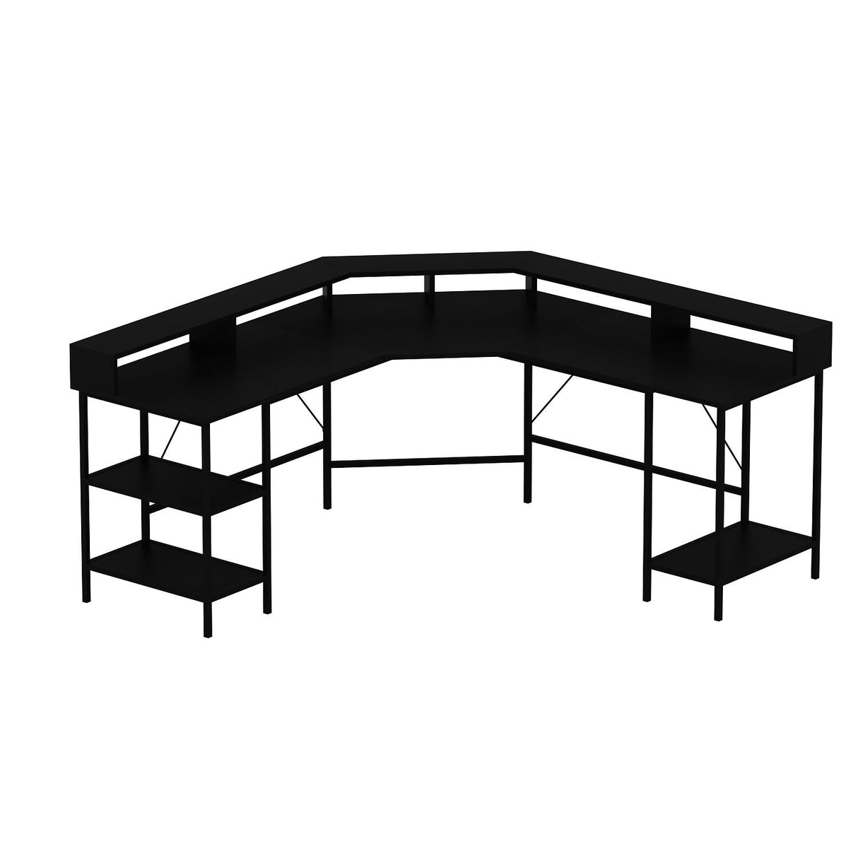 Birou Power, Diverse culori, 180x60x90 cm - Negru | SKU: 506MNR3356 | Birou Power, 180x60x90 cm, varianta Negru, produs pentru amenajarea locuinței, disponibil online în România la CasaMob