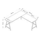 Birou Team L, Diverse culori, 180x60x76 cm - Dore | SKU: 506MNR3360 | Birou Team L, 180x60x76 cm, varianta Dore, produs pentru amenajarea locuinței, disponibil online în România la CasaMob