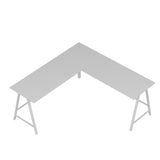 Birou Team L, Diverse culori, 180x60x76 cm - Alb | SKU: 506MNR3361 | Birou Team L, 180x60x76 cm, varianta Alb, produs pentru amenajarea locuinței, disponibil online în România la CasaMob