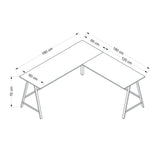 Birou Team L, Diverse culori, 180x60x76 cm - Alb | SKU: 506MNR3361 | Birou Team L, 180x60x76 cm, varianta Alb, produs pentru amenajarea locuinței, disponibil online în România la CasaMob