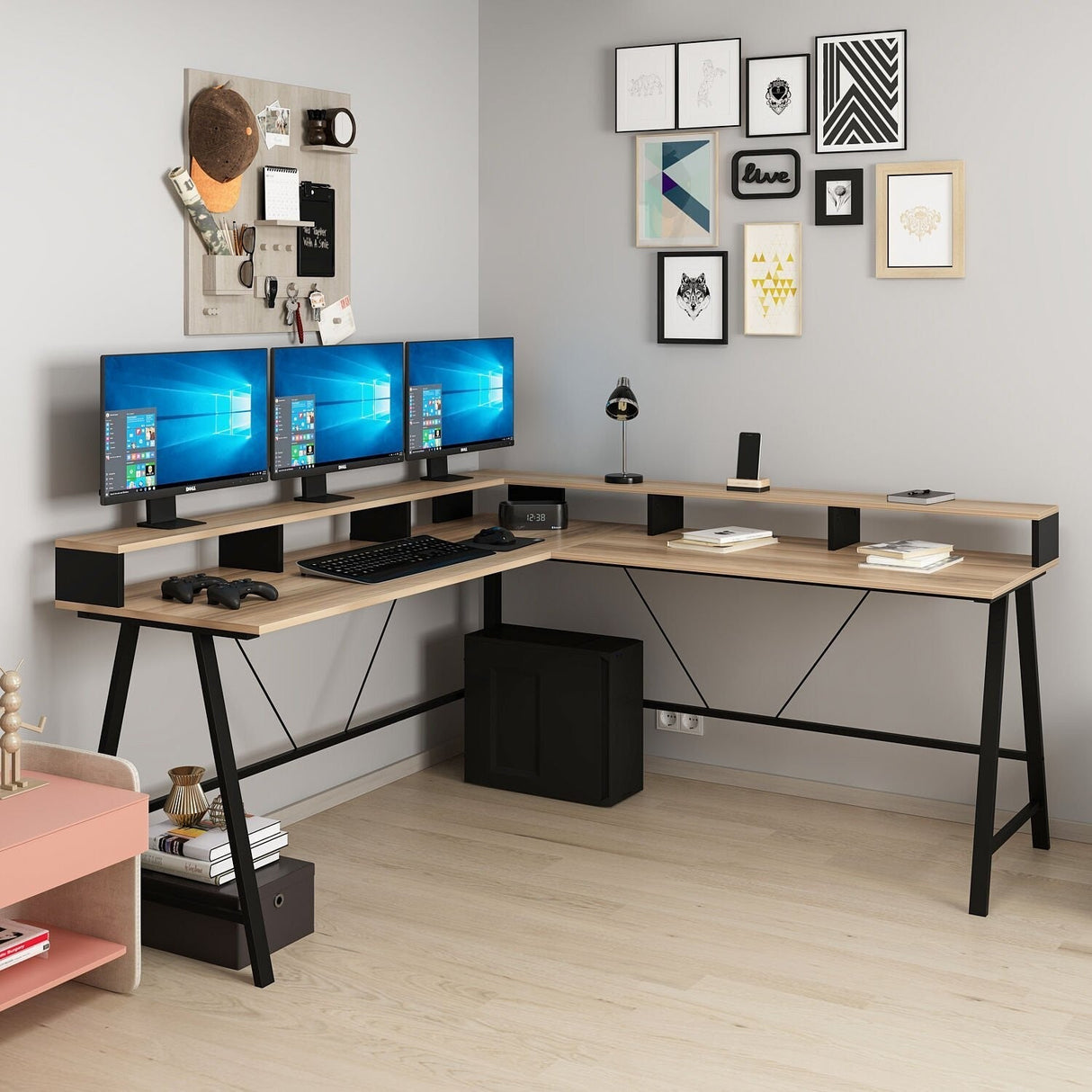 Birou Team, Diverse culori, 180x60x90 cm - Dore | SKU: 506MNR3363 | Birou Team, 180x60x90 cm, varianta Dore, produs pentru amenajarea locuinței, disponibil online în România la CasaMob