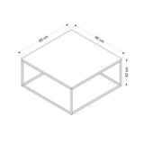 Măsuță de cafea Loni, Diverse culori, 90x90x42 cm - Dore | SKU: 506MNR3424 | Măsuță de cafea Loni, 90x90x42 cm, varianta Dore, produs pentru amenajarea locuinței, disponibil online în România la CasaMob
