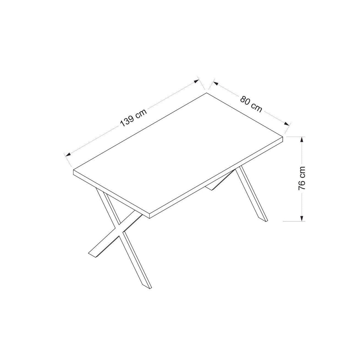 Masă dining Brayn, Diverse culori, 139x80x76 cm - Alb | SKU: 506MNR3443 | Masă dining Brayn, 139x80x76 cm, varianta Alb, produs pentru amenajarea locuinței, disponibil online în România la CasaMob