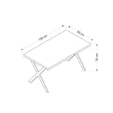 Masă dining Brayn, Diverse culori, 139x80x76 cm - Alb | SKU: 506MNR3443 | Masă dining Brayn, 139x80x76 cm, varianta Alb, produs pentru amenajarea locuinței, disponibil online în România la CasaMob