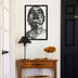Decoratiune de perete Metal Diva, Negru, 45 x 70 cm, SKU 507ATP1105