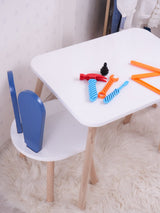 Mobilier Iepuraș Set de două scaune 30x25 - Blue White, SKU 517BMB1112