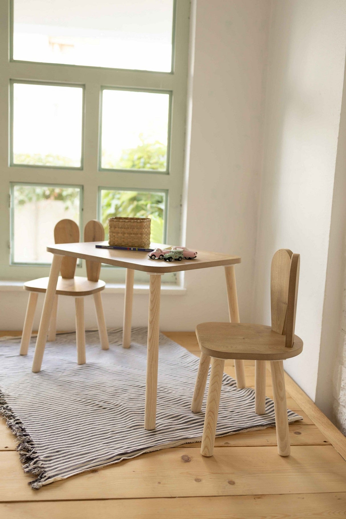 Mobilier Iepuraș Set de două scaune 30x25 - Maro, SKU 517BMB1112