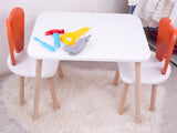 Mobilier Iepuraș Set de două scaune 30x25 - Orange White, SKU 517BMB1112