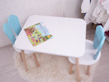 Mobilier Iepuraș Set de două scaune 30x25 - Baby Blue White, SKU 517BMB1112