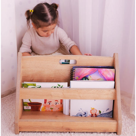Bibliotecă Kucuk Bilge, Maro, 50x37x33 cm