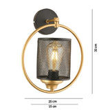 Aplică de perete AP-34, Negru