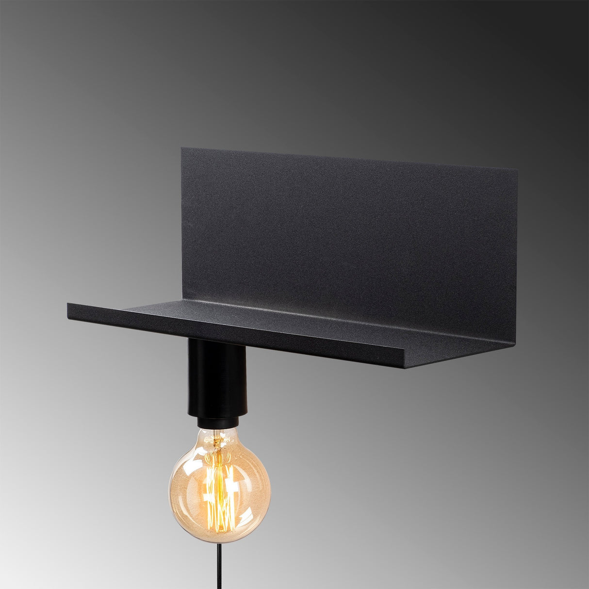 Aplică de perete Tokyo - 501-R BLACK, Negru, 40x15x15 cm