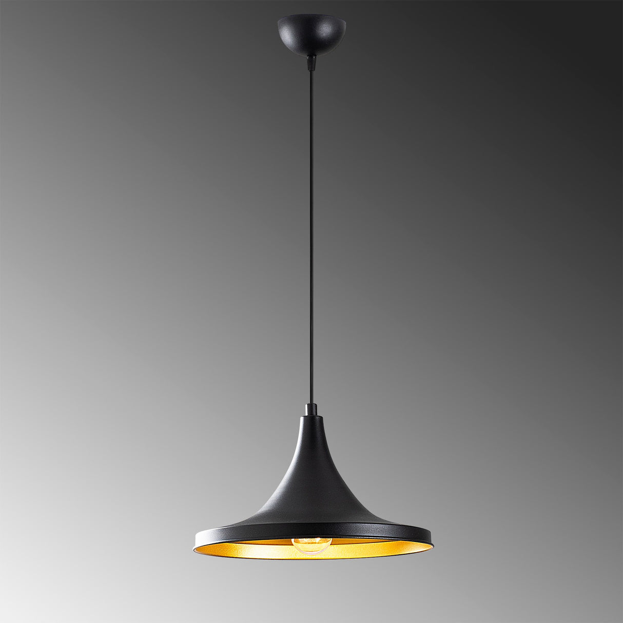Lustră Berceste - 193BLACK-S, Negru, 30x30 cm