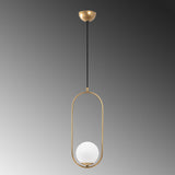 Lustră Mudonı - Mr - 837 - 1, Auriu, Ø15x66 cm