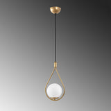 Lustră Mudonı - Mr - 937 - 1, Auriu, Ø15x56 cm