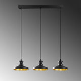 Lustră Berceste - 182BLACK-S1, Negru, Ø22x109 cm