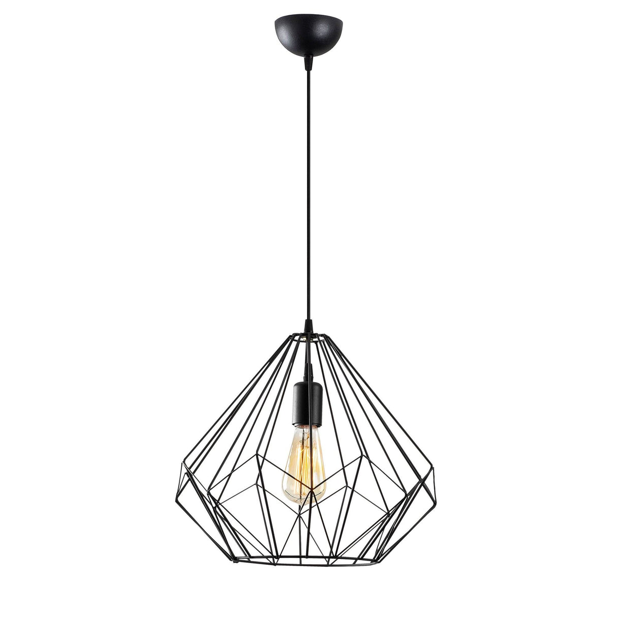Lustră Diamond - 703-S, Negru, Ø37x129 cm