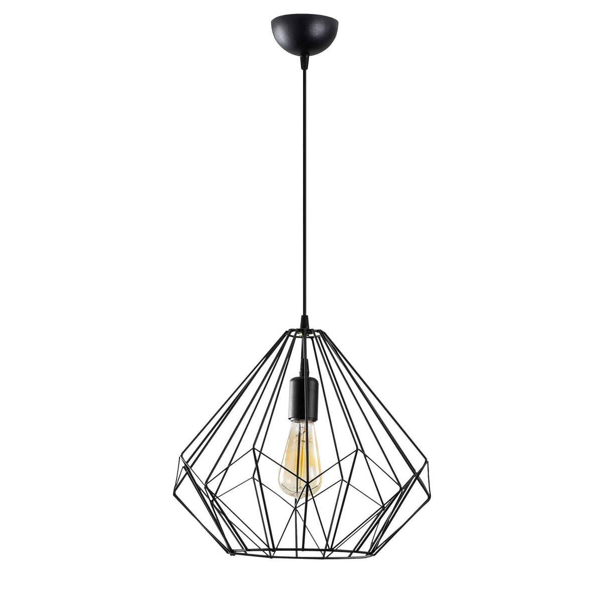 Lustră Diamond - 703-S, Negru, Ø37x129 cm