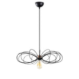 Lustră Hemdem - 707-S BLACK, Negru, Ø58x112 cm
