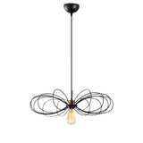 Lustră Hemdem - 707-S BLACK, Negru, Ø58x112 cm