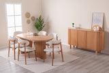 Masă dining Lugias, Beech, 180x90x75 cm