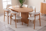 Masă dining Lugias, Beech, 180x90x75 cm